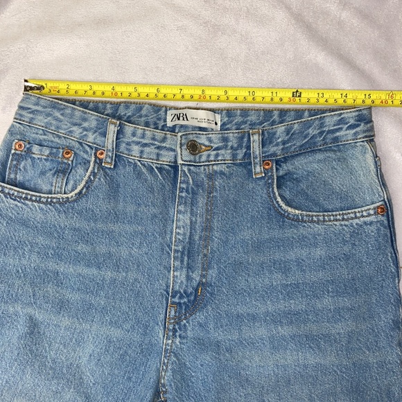 Zara Denim Blue Flare Jeans - Picture 2 of 11